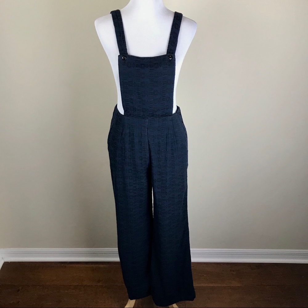 Ace & Jig Overalls Blue Auggie Jumper Size XS 2 Trendy Aztec Textile Jumpsuit